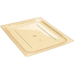 Lider Sartenes Cambro 20HPC772 - Tapa plana para sartenes de arenisca 1/2 tamaño sin mango