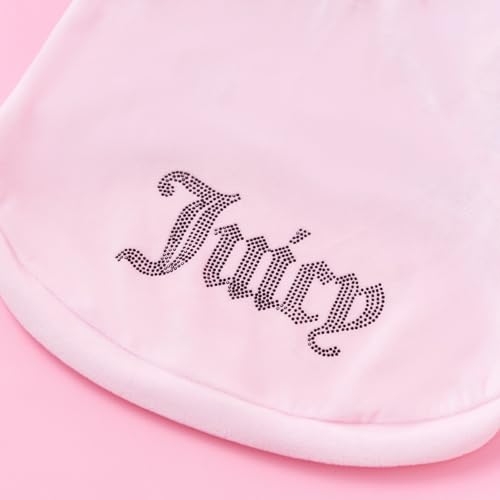 Juicy Couture Bling Velour Pet Hoodie - Pink - M/L (7-12 lbs.) - Pet Hoodies for Small Dogs or Cats - Image 7