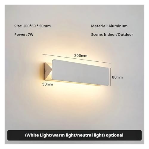 Aplique LED de aluminio con iluminación estable para dormitorio de diseño 6