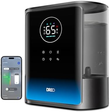 DREO 8L Smart Humidifiers for Bedroom 600ft², 80H Runtime Warm&Co...