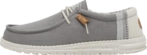 Image of HEYDUDE Men's Wally Linen | Men's Loafers | Men's Slip On Shoes | Comfortable & Light-Weight