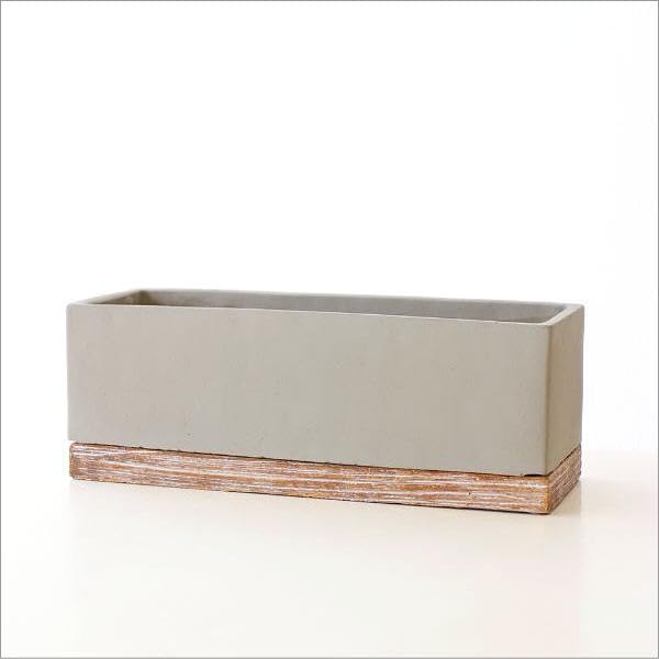 Amazon.co.jp: 鉢 プランター セメント 長方形 横長 おしゃれ かわいい