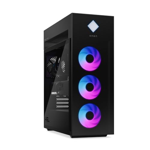 Image of HP OMEN 45L Gaming 5090 Desktop PC, Intel Core Ultra 9 285K, GeForce RTX 5090, 32GB DDR5, 1TB SSD, Support 4-Display 4K, Light Studio, HDMI, DP, Wi-Fi 6E, Windows 11 Pro, AI-Ready Workstation Desktop