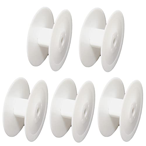 moonfarm 手芸用 スプール リール セット 選べる24サイズ 空ボビン プラスチック リボン (直径12㎝・幅4.2㎝, 5個セット)