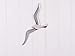 Produktbild IMMO MÖWE WANDDEKORATION AUS Aluminium VERNICKELT Vogel Modell 36cm Silber-Effekt