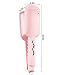 NOVUS 1.25 Inch Curling Iron,Hair Crimper- Beach Wave Hair Waver with Anti-Scald & Negative Ion Technology, Hair Crimper Ceramic Barrel for Tangle-Free Waves on All Hair Types, Pink