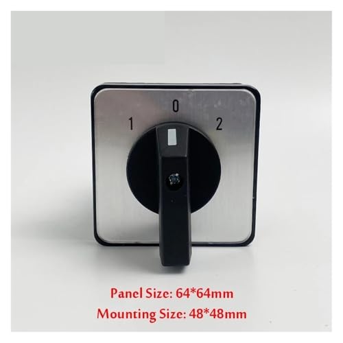 Sélecteur de commande de circuit LW26-32/2 pour commuter deux pôles sur rail - 4