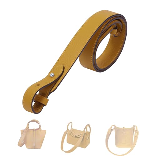 Image of DGAZ TC leather shoulder strap for Hermes Picotin /Lindy /Evelyne, replaceable crossbody bags strap, handmade