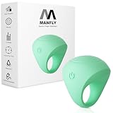 MANFLY Mini Face Massager, Waterproof Rechargeable Portable Powerful Massage Tool, Multifunctional Eye, Face and Body Massager (Green)