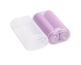 inDomit 18650 Battery Case, Shockproof & Water-Resistant Storage Holder for 18650 Battery, PP Shell Easy to Carry,Pack of 2