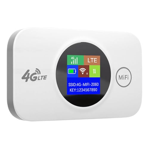 Image of Portable 4G WiFi Router, 300Mbps 4G LTE Mobile Hotspot, SIM Card Slot 3000mAh Battery with Computer Routers, Ideal for Travel Camping Outdoor Business