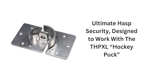 Image of Trimax Pair of Trailer Door Hasps and Pair of Internal Shackle Door Locks | Ultimate Hasp Security | Re-Keyable | Universal Fit | THSP2C THPXL