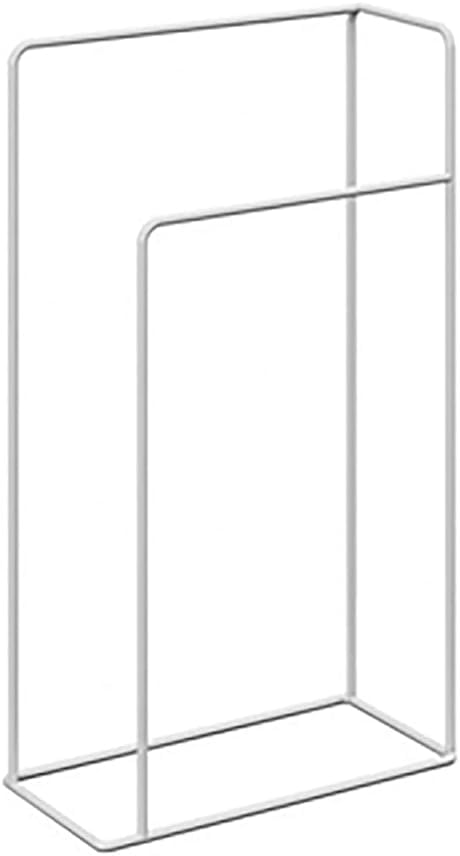 Support de baignoire verticale en métal blanc au design minimaliste