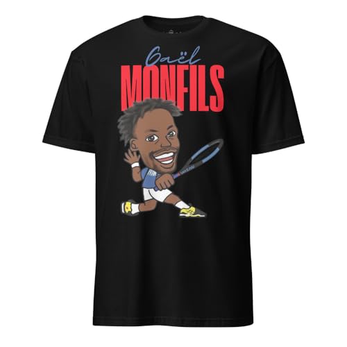 T-Shirt Gaël Monfils de tennis pour homme en coton blanc taille M