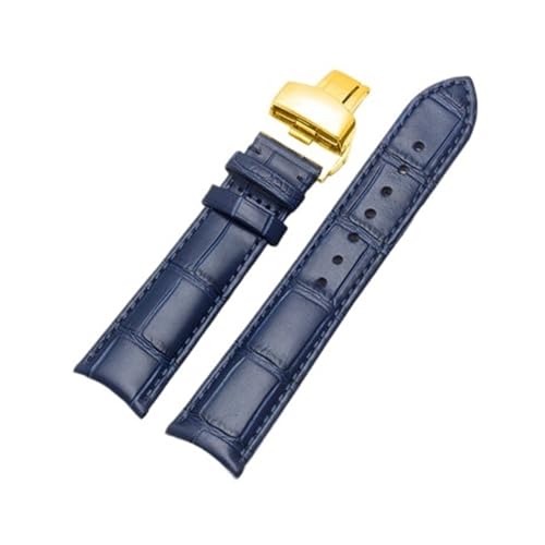 [ɂ] Arc Interface U[EHb`Xgbv 19mm 20mm 21mm 22mm EHb`oh Tissot Rossini EHb`ohANZT[ W(Blue Gold Clasp,20mm)