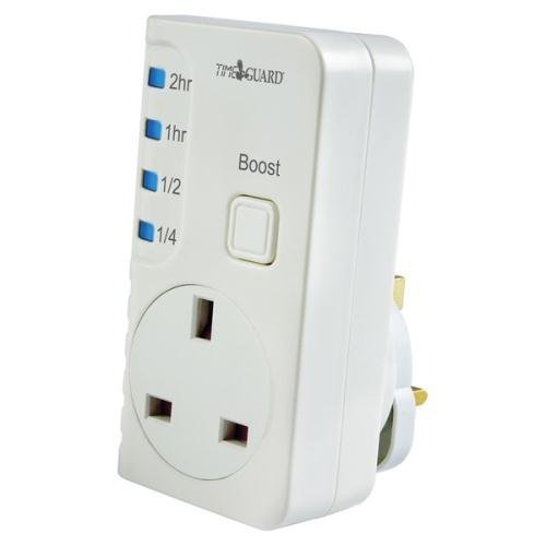 Timeguard TGBT6 Plug-In Electronic Boost Adapter Timer, 3 kW - White by Timeguard