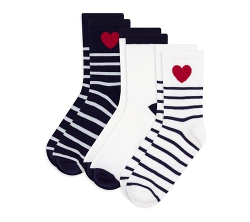 Chaussettes enfant Petit Bateau lot de 3 paires coton rayures