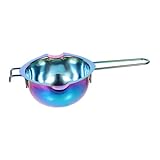 Ipetboom Stainless Steel Melting Pot for Cheese Butter and Chocolate Double Boiler Baking Supplies Heat Resistant Handle for Home Bakers and Candy Makers