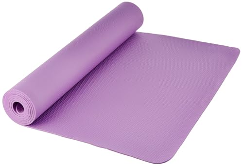 Image of Anshika Enterprises Exercise & Yoga Mat for Women and Men, High Density, Anti-Slip /Skid /Split Yoga Mat for Home, Outdoor, Gym Workout and Flooring Fitness Mat with strap (24x72 Inches) (4MM, PURPLE)
