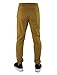 Screenshot SPORTS-A4040 Mens Premium Athletic Comfort Pants - Maximum Fitness Fashion Urban Lifestyle Activewear Bottoms-Dark Khaki-Large
