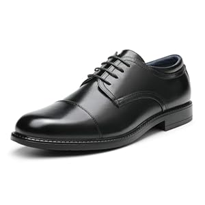 Bruno Marc Men’s Dress Oxford Shoes Classic Lace Up Formal Cap Toe Shoes