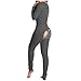 Schlafanzug Damen Lang Weich und Hautfreundlich Einfarbig Onesie Pyjamas Herbst und Winter Nachtwäsche Butt Button Back Flap Valentinstag als Geschenk für Frau