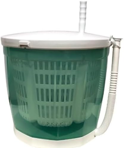 Fiozwea 寮生向けミニ洗濯機 手動・脱水可能 電源不要 アウトドアでも使える簡単脱水機能付き (下着、靴下、ベビー服、タオル、小物用、クイック脱水) (3色展開) (C,基本モデル)