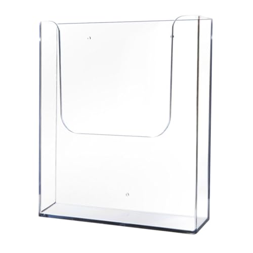 Parliky 透明壁掛けファイルホルダー オフィス用書類収納スタンド 軽量省スペース設計 書類整理用パンフレットホルダー デスクや壁面対応