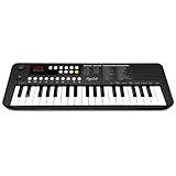 POGOLAB 37 Keys Small Keyboard Piano, Mini Portable Digital Piano Keyboard with Transpose and Octave Function, Electric Music Keyboard with Built-In Speaker & LED Display, Gift for Beginners/Adults
