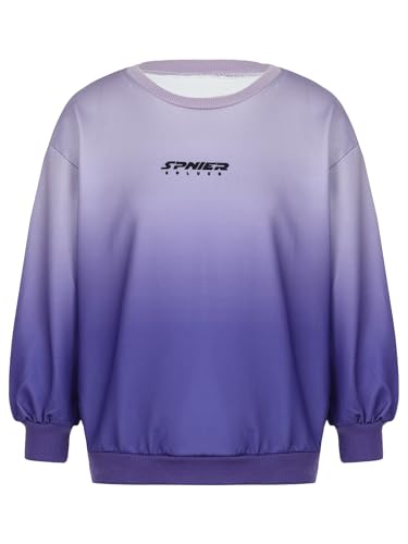 TTAO Kids Gradient Pattern Hoodie Long Sleeve Crewneck Sweatshirt Boys Girls Comfortable Pullover3