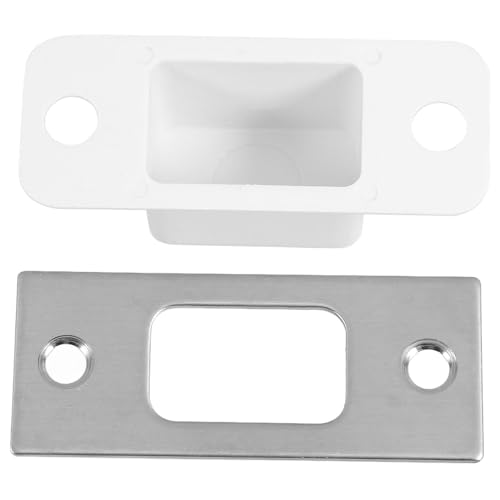 OATIPHO Placa de Impacto para Puertas Interiores Acero Inoxidable 2.75X1.06 Pulgadas Refuerzo de Seguridad Diseño Antiguo para Puertas de Madera