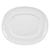 Vertex China ARG-14F Signature Fusion Platter, 13-1/2" x 11-1/2", Porcelain White (Pack of 12)
