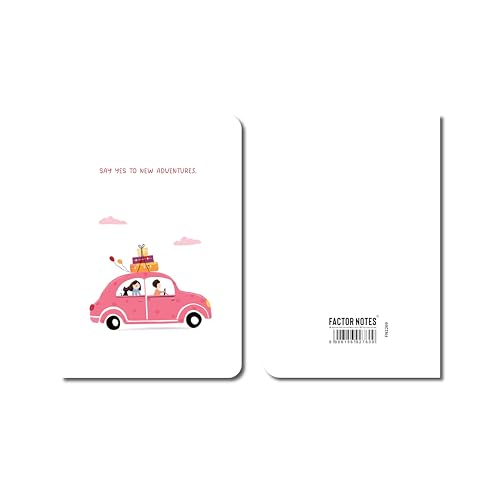 Image of FACTOR NOTES A6 Notebook (Say Yes) | Ruled, 160 Pages, 90 GSM Thick Paper | Cute Aesthetic Notebook for Women