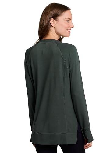 RBX Active Fashion Women's Yoga Tunic Sweatshirt, Lightweight French Terry Long Sleeve Top with Thumbholes & Ribbed Side2