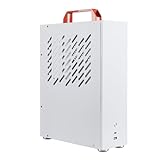 Micro ATX PC Case with Handle – SFF Mini ITX/MATX PC Case, Compact Mini Tower with Ventilation Panels for DIY Builds, Home Theater (HTPC) & Basic Work/Study Setups Support M-ATX/ITX Motherboard White
