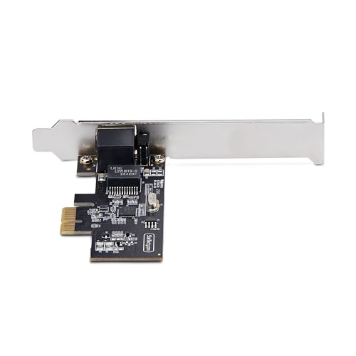 Image of StarTech.com 1-Port 2.5Gbps PCIe Network Card, Computer Network Card, Intel I225-V, Multi-Gigabit Ethernet Interface Card