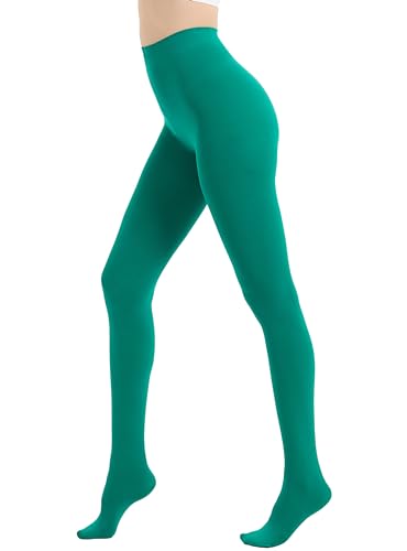 Image of 80D Semi Opaque Tights for Women Stretchable High Waist Womens Stockings Soft Pantyhose with 20+ Colors