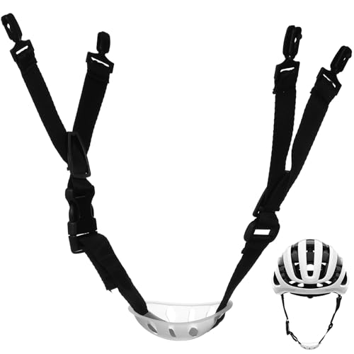 Correas de barbilla para cascos de seguridad ajustables de poliéster portátil, 6 piezas