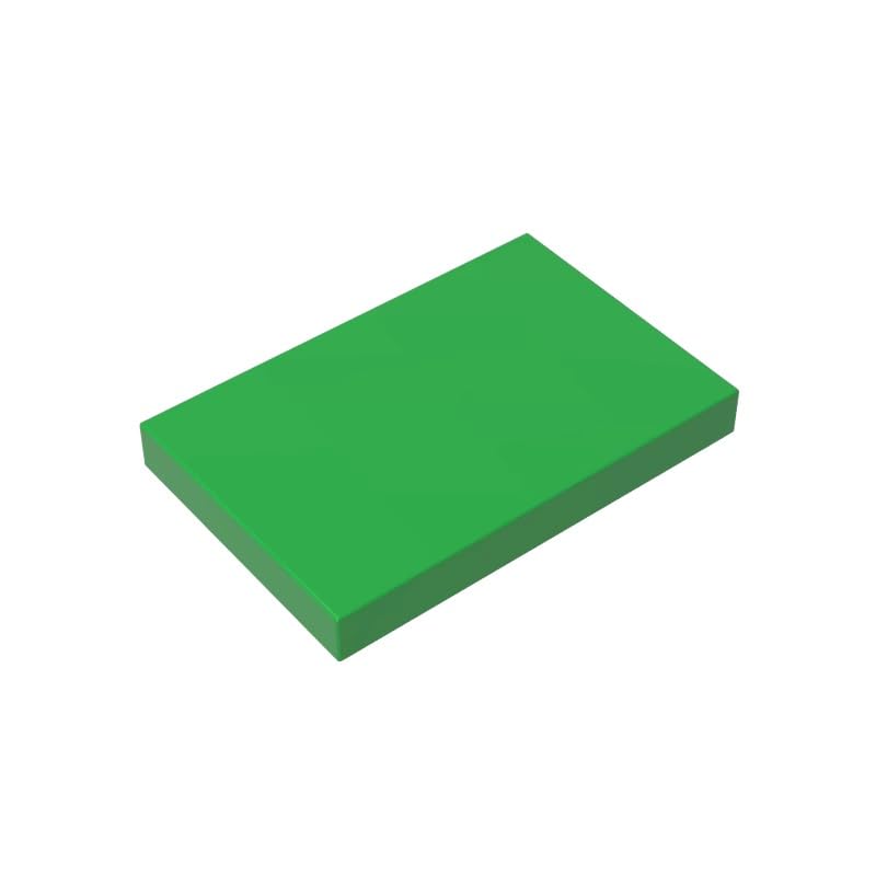 XYEIUGO GDS-1039 26603 Foundation Plate Tile 2x3, Bright Green, 50 PCS