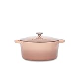 Cuisinart Enameled Cast Iron Dutch Oven, 5-Quart Casserole Pot with Lid, Comfortable Handles, Stovetop, Oven and Broiler Safe, Mocha (CI650-25GMC)