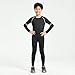 Blaward Boys' Girls' Long Sleeve Compression Pant and Shirt Set, Youth Kids Base Layer Sport Athletic Tops Leggings Underwear