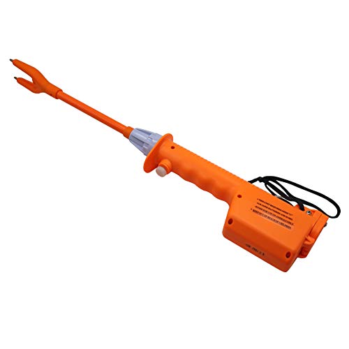 Livestock Prod Electric Cattle Prod Long Stock Prod Stick for Cow Pig Sheep 21.6 Inches Batteries-Operated Orange