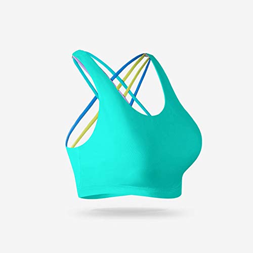 TIAN Women's yoga wear, quick-drying clothes, casual fitness vest, no steel ring, flexible and comfortable, breathable, beautiful back, suitable for running/yoga practice,B,M