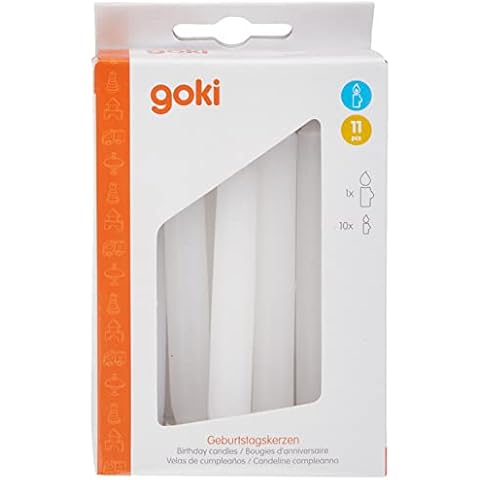 Goki 2041870 Birthday Candles Set - White Cover