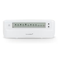 Homematic IP Fußbodenheizungscontroller – 12 Kanäle, motorisch, Smart Home, Digitale Steuerung Fußbodenheizung mit oder ohne App, Energie sparen, 153621A0