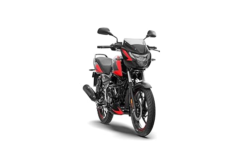 Bajaj Pulsar 125 Disc Carbon Graphics Motorcycle, Single Seat, Ebony Black Racing Red, Booking for Ex-Showroom Price