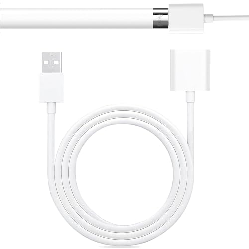 USB Pencil Charger Adapter for Apple Pencil 1st Gen 3.3FT, USB A Charger Cable for Lightning Port iPencil First Gen, Adaptor Dongle Cord Only for Charging Pen 1 image 5