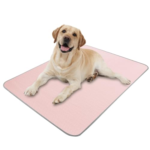Tapis de refroidissement rose contre la canicule canine M