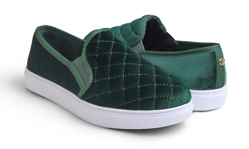 Image of FEVERSOLE Women's Casual Slip On Sneaker Comfort Quilted Loafer Flats