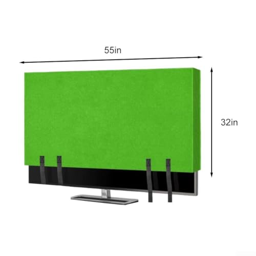 Funda de TV contra arañazos y suciedad cubierta protectora de fieltro de 55" 3